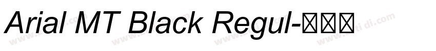 Arial MT Black Regul字体转换